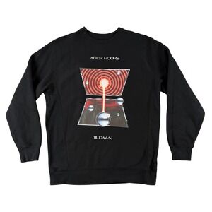 The Weeknd After Hours Til Dawn Tour Sweatshirt Mens L Black 2022 Concert XO